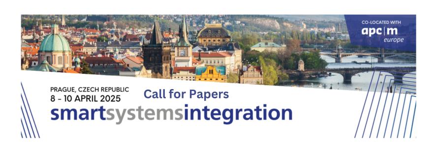 Picture of Prague with the title Call for Papers Smart Systems Integration 