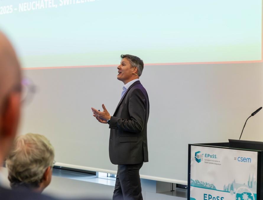 Photo shows Alexandre Pauhcard, CEO of CSEM 