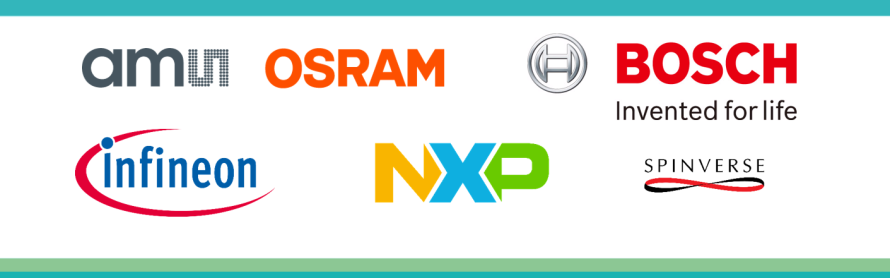 Picture shows logo of sponsors of the event